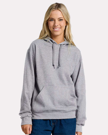 JERZEES Unisex Ultimate CVC Hooded Sweatshirt IC49MR #colormdl_Athletic Heather