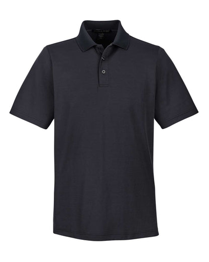 Devon & Jones Men's Tall CrownLux Performance® Plaited Polo DG20T #color_Black