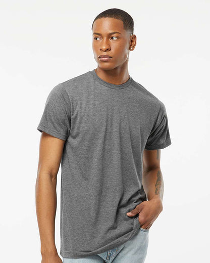 Tultex Poly-Rich T-Shirt 241 #colormdl_Heather Charcoal