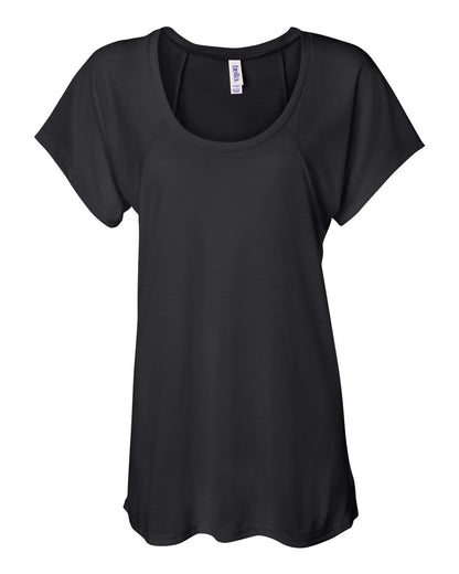 BELLA + CANVAS Women’s Flowy Raglan Tee 8801 #color_Black