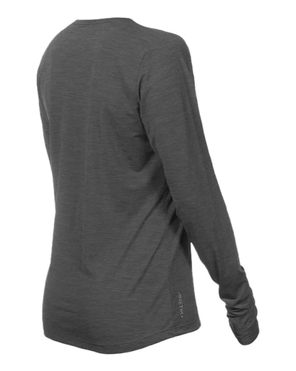 ANETIK Women's Breeze Tech Long Sleeve T-Shirt WSBRZL0 #color_Charcoal Heathered