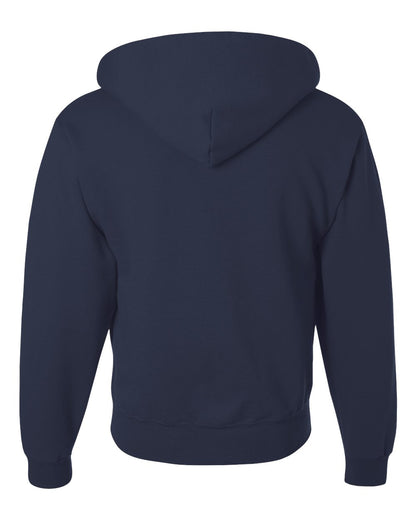 JERZEES Unisex Super Sweats NuBlend® Full-Zip Hooded Sweatshirt 4999MR #color_J. Navy