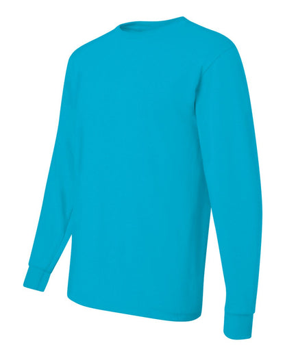 JERZEES Men's Dri-Power® Long Sleeve 50/50 T-Shirt 29LSR #color_California Blue
