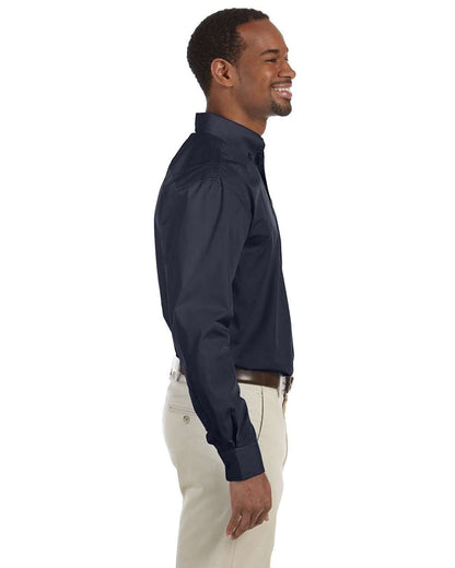 Harriton Men's Tall Essential Poplin M510T #colormdl_Navy