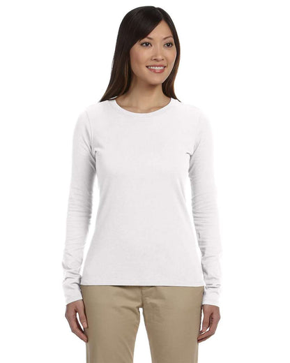 econscious Women's Classic Long Sleeve T-Shirt EC3500 #colormdl_White