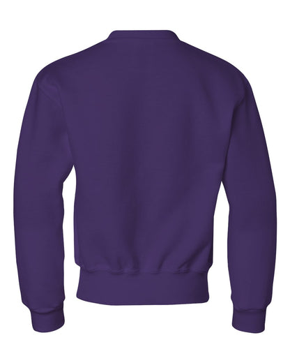 JERZEES Youth NuBlend® Crewneck Sweatshirt 562BR #color_Deep Purple