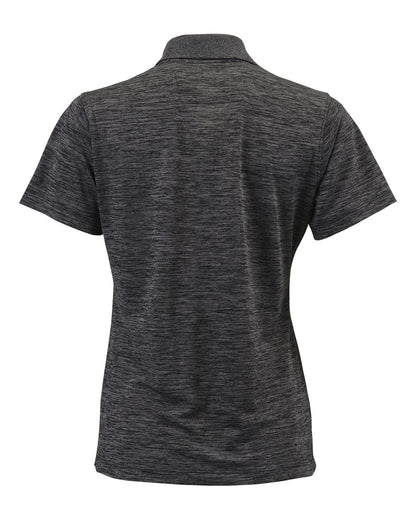Paragon Women's Dakota Striated Heather Polo 131 #color_Black Heather