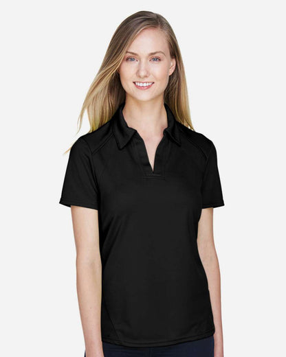 North End Women's Recycled Polyester Performance Pique Polo 78632 #colormdl_Black
