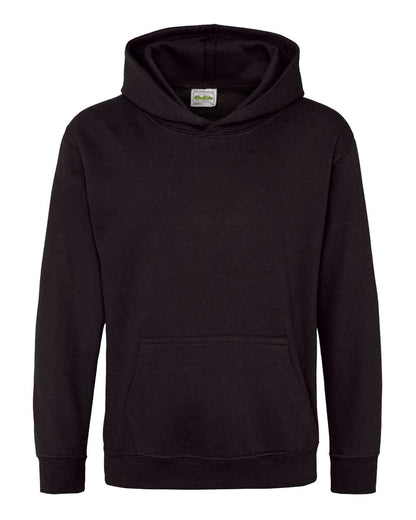 AWDis Youth Hooded Sweatshirt JHY001 #color_Jet Black