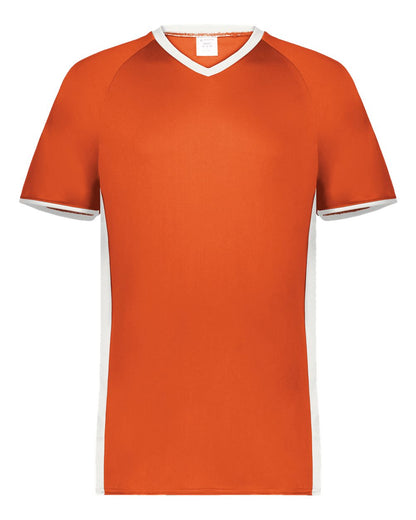 Augusta Sportswear Cutter V-Neck Jersey 6907 #color_Orange/ White