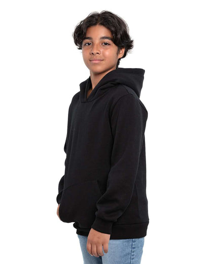 Threadfast Apparel Youth Epic Fleece Pullover Hooded Sweatshirt T2000B #colormdl_Black