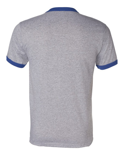 Augusta Sportswear 50/50 Ringer T-Shirt 710 #color_Athletic Heather/ Royal