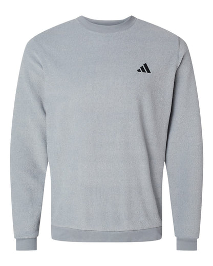 Adidas Men's Terry Loop Crewneck Sweatshirt A586 #color_Grey Three
