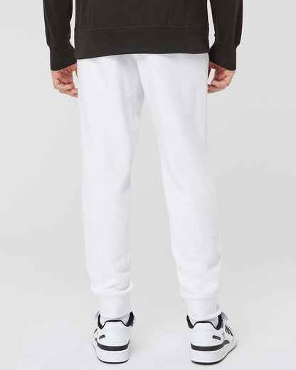 Independent Trading Co. Men's Midweight Fleece Sweatpants IND20PNT #colormdl_White