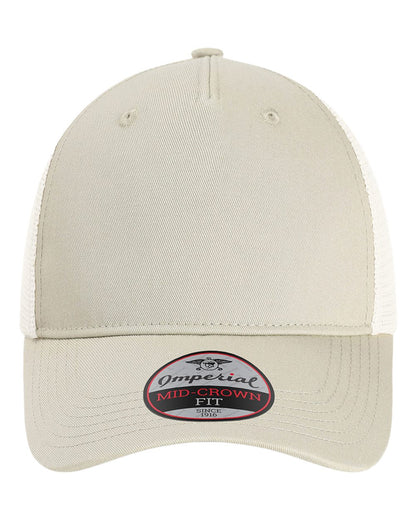 Imperial The Gambit Mesh Back Cap X240M #color_Stone Khaki/ Stone