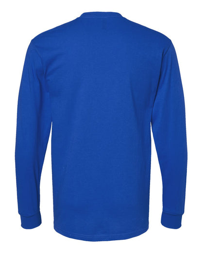 M&O Unisex Gold Soft Touch Long Sleeve T-Shirt 4820 #color_Royal