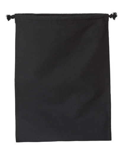 OAD Double Cinch Recycled Canvas Shoe and Accessory Bag OAD119R #color_Recycled Black