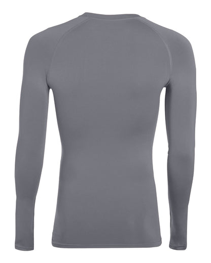 Augusta Sportswear Unisex Hyperform Compression Long Sleeve Shirt 2604 #color_Graphite