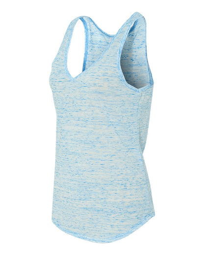BELLA + CANVAS Women's Flowy V-Neck Tank 8805 #color_Blue Marble