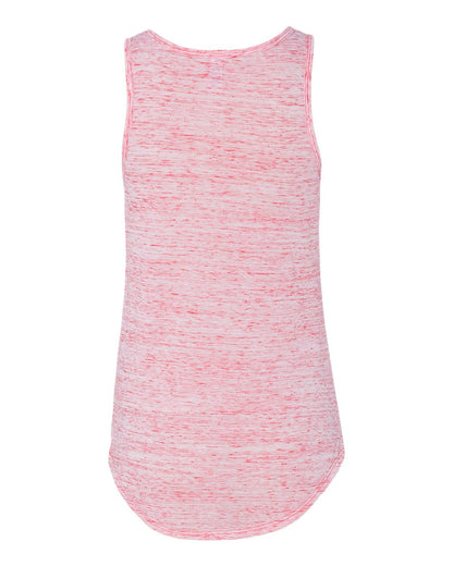 BELLA + CANVAS Women's Flowy V-Neck Tank 8805 #color_Red Marble