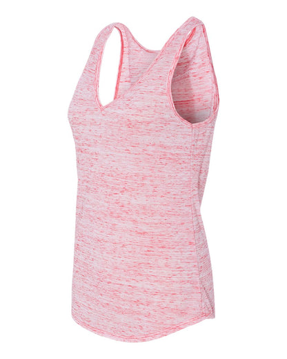 BELLA + CANVAS Women's Flowy V-Neck Tank 8805 #color_Red Marble