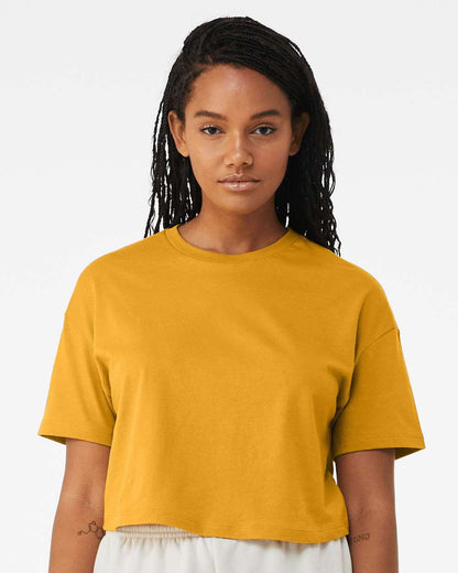 BELLA + CANVAS Women's Jersey Crop Tee 6482 #colormdl_Mustard