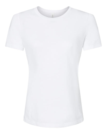 BELLA + CANVAS Women’s Relaxed Fit Triblend Tee 6413 #color_Solid White Triblend