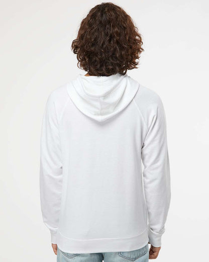 Independent Trading Co. Unisex Icon Lightweight Loopback Terry Hooded Sweatshirt SS1000 #colormdl_White