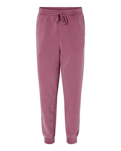 Independent Trading Co. Unisex Pigment-Dyed Fleece Sweatpants PRM50PTPD #color_Pigment Maroon