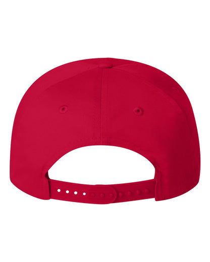 Valucap Five-Panel Twill Cap 8869 #color_Red