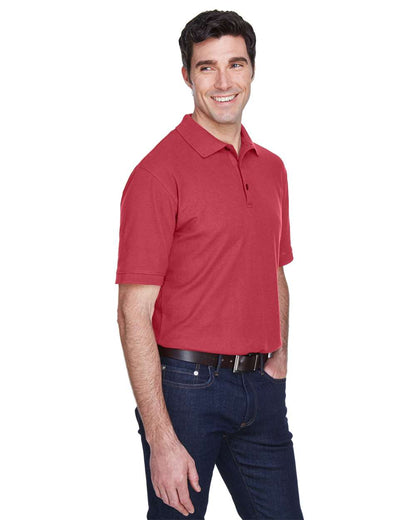 UltraClub Men's Whisper Piqué Polo 8540 #colormdl_Cardinal