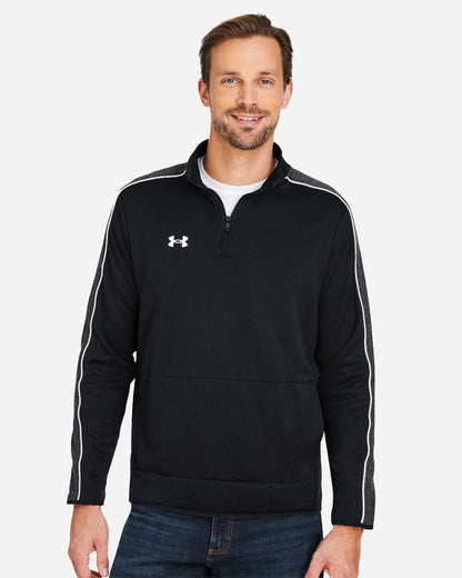 Under Armour Men's Command 2.0 Quarter-Zip Pullover 1383260 #colormdl_Black/ White