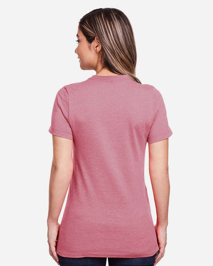 Gildan Women's Softstyle® CVC T-Shirt 64001LCVC #colormdl_Plumrose