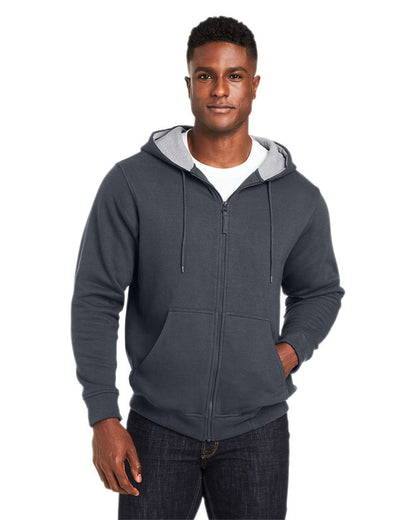 Harriton Unisex ClimaBloc™ Lined Heavyweight Hooded Sweatshirt M711 #colormdl_Dark Charcoal