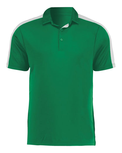 Augusta Sportswear Two-Tone Vital Polo 5028 #color_Kelly/ White