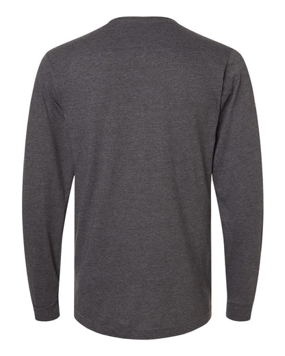 Tultex Fine Jersey Long Sleeve T-Shirt 202LS #color_Heather Charcoal