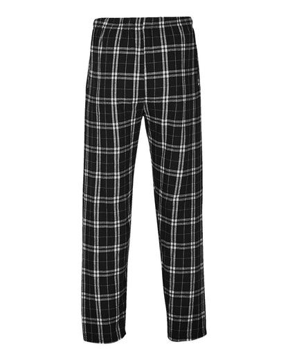 Boxercraft Harley Flannel Pants BM6624 #color_Black/ White