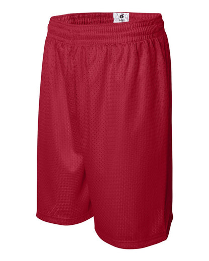 Badger Pro Mesh 9" Shorts 7209 #color_Red