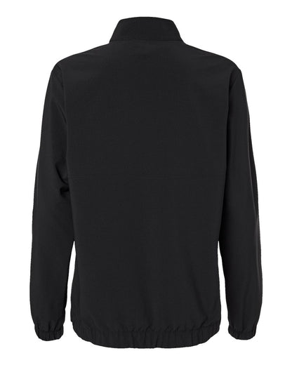 Adidas Women's Stretch Woven Half-Zip Pullover A706 #color_Black