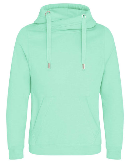 AWDis Unisex Cross Neck Hooded Sweatshirt JHA021 #color_Peppermint