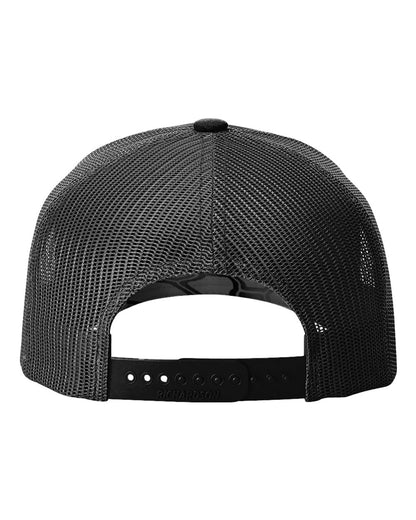 Richardson Five-Panel Printed Trucker Cap 112PFP #color_Kryptek Typhon/ Black