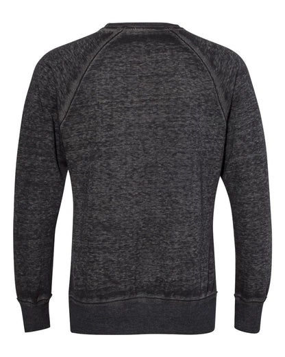 J. America Men's Vintage Zen Fleece Crewneck Sweatshirt 8920 #color_Twisted Black
