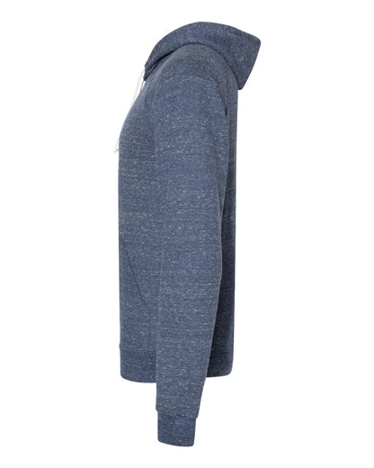 JERZEES Unisex Snow Heather French Terry Raglan Hooded Sweatshirt 90MR #color_Navy