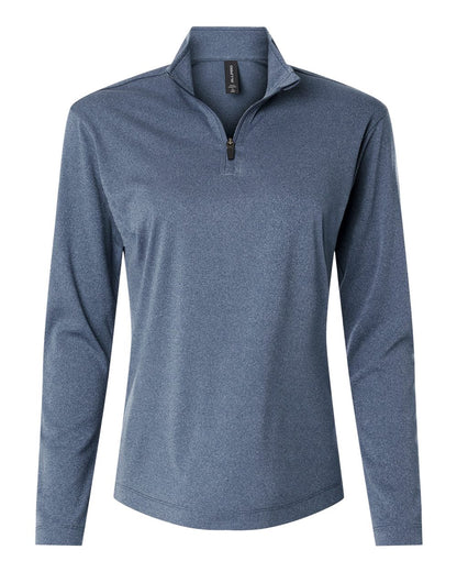 AllPro Women's Pro-Lock Performance Quarter-Zip Pullover 41870L #color_Heather Navy