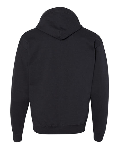 Hanes Unisex EcoSmart® Full-Zip Hooded Sweatshirt P180 #color_Black