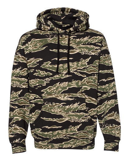 Independent Trading Co. Heavyweight Hooded Sweatshirt IND4000 #color_Tiger Camo