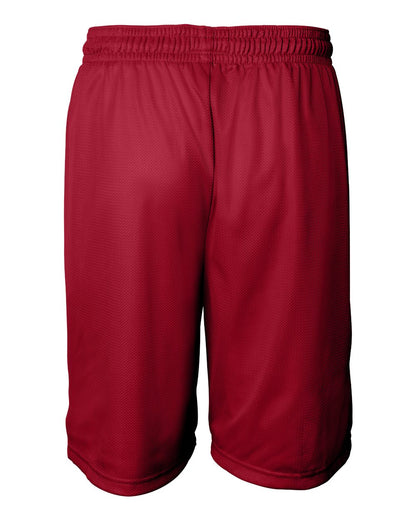 Badger Mini Mesh 9'' Inseam Shorts 7239 #color_Red