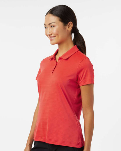 Adidas Women's Textured Stripe Polo A707 #colormdl_Bright Red