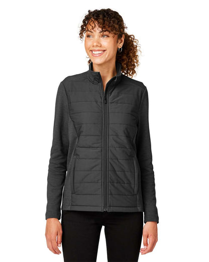 Devon & Jones Women's New Classics® Charleston Hybrid Jacket DG704W #colormdl_Black/ Melange Black