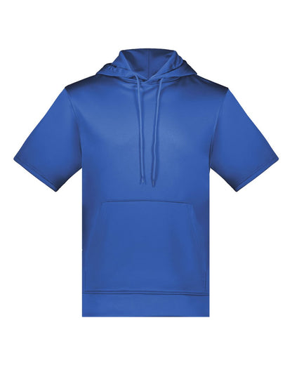 Augusta Sportswear Fleece Short Sleeve Hooded Pullover 6871 #color_Royal